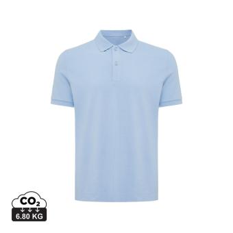 Iqoniq Yosemite recycled cotton pique polo, skyblue Skyblue | L