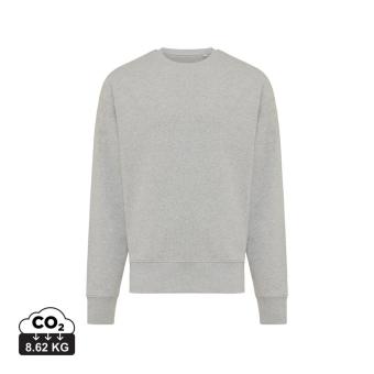 Iqoniq Kruger relaxed recycled cotton crew neck, heather grey Heather grey | XXS