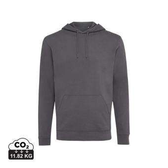 Iqoniq Jasper Hoodie aus recycelter Baumwolle, anthrazit Anthrazit | L