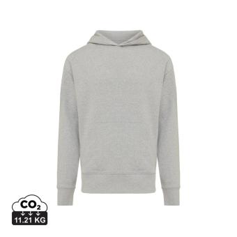 Iqoniq Yoho Relax-Hoodie aus recycelter Baumwolle, Grau meliert Grau meliert | XXS