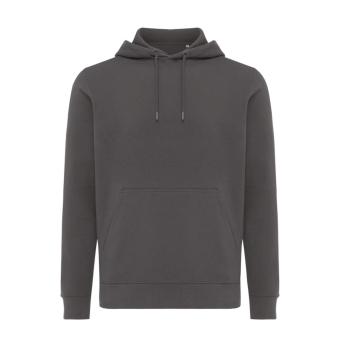 Iqoniq Rila Lightweight Hoodie aus recycelter Baumwolle, anthrazit Anthrazit | XXS