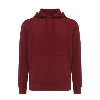 Iqoniq Rila lightweight recycled cotton hoodie, Burgundy red Burgundy red | XXS