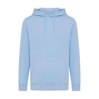 Iqoniq Rila lightweight recycled cotton hoodie, skyblue Skyblue | XXS