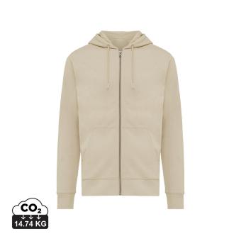 Iqoniq Abisko Zip-Kapuzenpullover aus recycelter Baumwolle, beige Beige | XXS