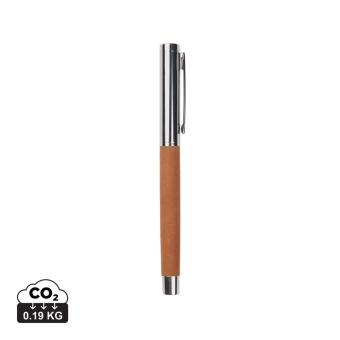 VINGA Bosler RCS recycled SS pen Brown