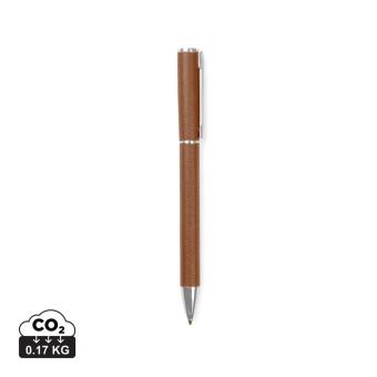 VINGA Timo RCS recycled aluminium pen Brown