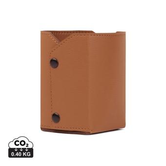 VINGA Timo PU RCS RPET pen holder Brown