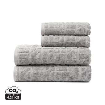 VINGA Verso OCS organic cotton towel, 4 pcs set Convoy grey