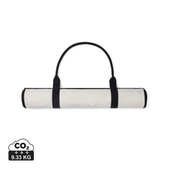 VINGA Volonne AWARE™ recycled canvas beach mat, off white Off white, black