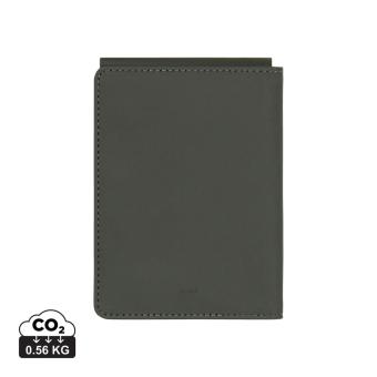 VINGA Baltimore RCS recycled polyester RFID passport cover Green