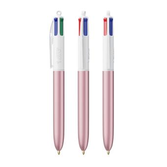 BIC® 4 Colours Glacé with Lanyard Pink/white