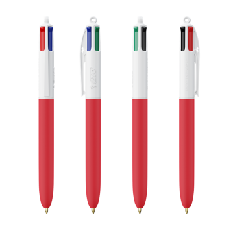 BIC® 4 Colours Soft Weiß/rot