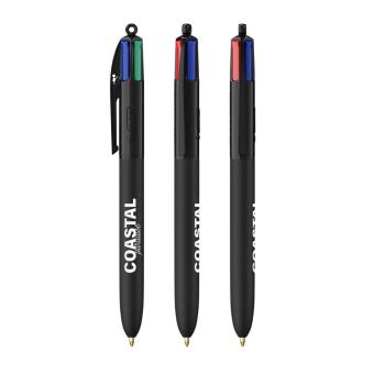 BIC® 4 Colours Soft with Lanyard Black