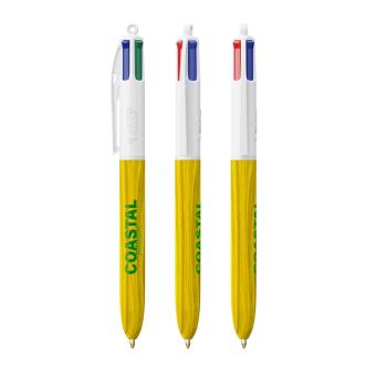 BIC® 4 Colours Wood Style with Lanyard White