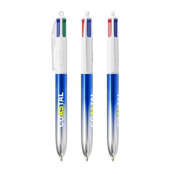 BIC® 4 Colours® Bicolor Blue/silver