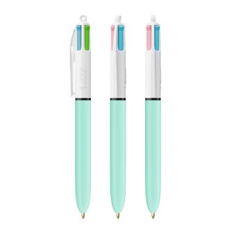 BIC® 4 Colours Fashion ballpen White/blue