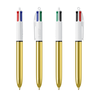 BIC® 4 Colours Shine ballpen Gold