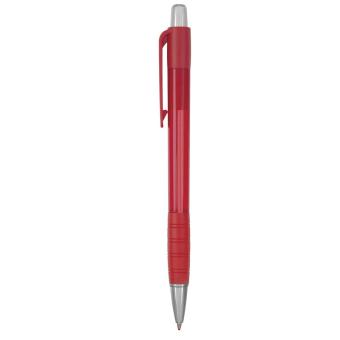 Striped Grip pen Red