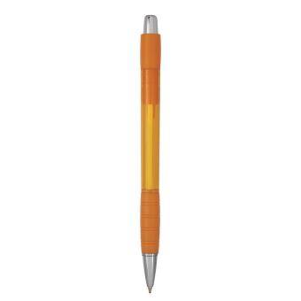 Striped Grip pen Orange