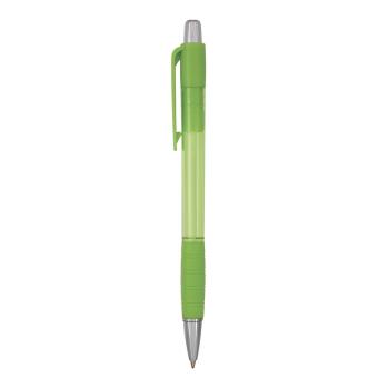 Striped Grip pen Lime