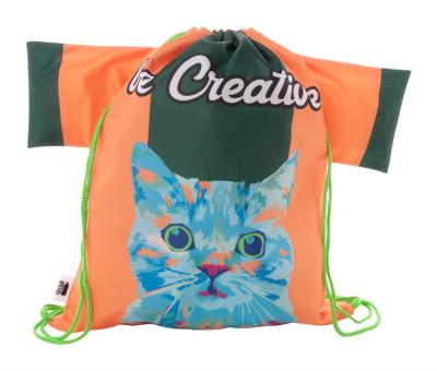 CreaDraw T RPET custom drawstring bag Green