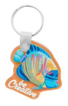 CreaFob custom made keyring Transparent orange