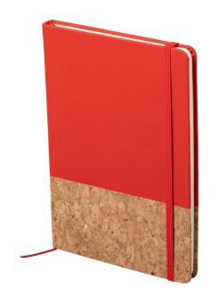 Bluster Notizbuch, natur Natur,rot