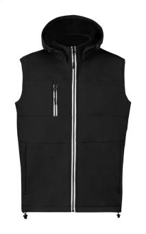 Seldon softshell bodywarmer vest, black Black | XS