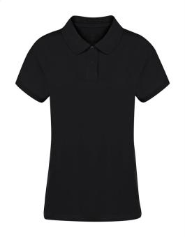 Koupan Damen Polo-Shirt, schwarz Schwarz | L