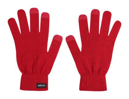 Brolyn RPET touch screen gloves Red