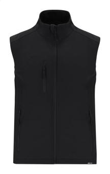 Handricks RPET softshell bodywarmer vest, black Black | L