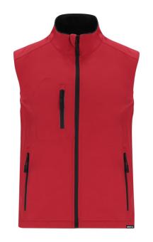 Handricks RPET softshell bodywarmer vest, red Red | L