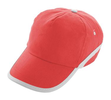 Line baseball cap Red