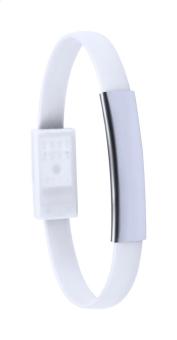 Beth bracelet USB charger White/silver