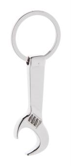 Spanner bottle opener keyring Silver