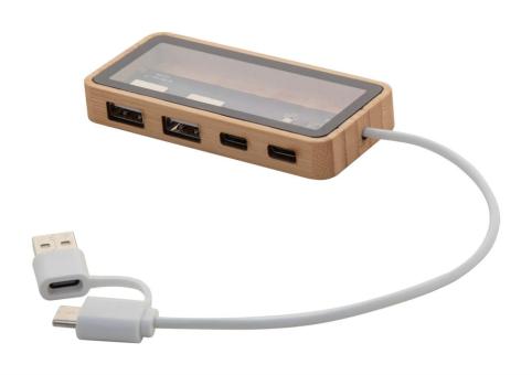 SeeHub transparent USB hub Nature