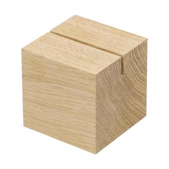 Wooden menu holder "Cube" Nature