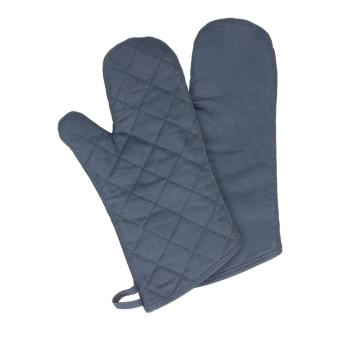 Ofenhandschuh "Heat resistant", 2er Set Blau/grau