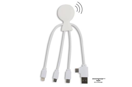 2099 | Xoopar Mr. Bio Smart Charging cable with NFC Weiß