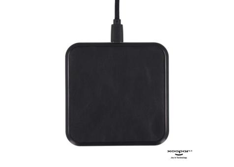 2259 | Xoopar Iné Wireless Fast Charger - Recycled Leather 15W Black