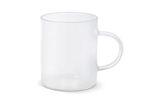 Coffee glass with handle Vardez 180 ml Transparent