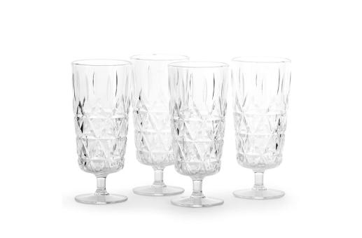 Sagaform Acryl picnic glass high 200ml set of 4 Transparent