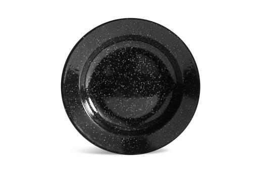 Sagaform Doris enamel plate Black