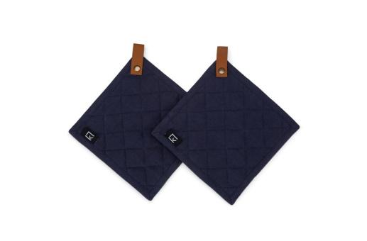 Kosta Linnewäfveri 2-p Pot Holder Dark blue