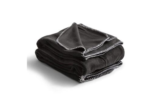 Nightingale Fleece-Poncho 120x160 cm Schwarz