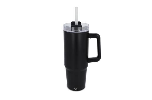 Miami mug with handle and straw 800ml 