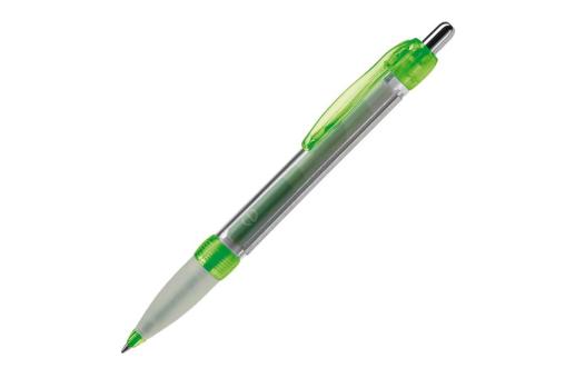 Banner-pen, grip transparent Transparent green