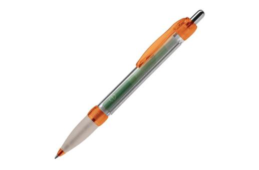 Banner-pen, grip transparent Transparent orange