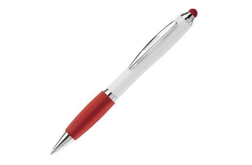 Ball pen Hawaï stylus hardcolour White/red