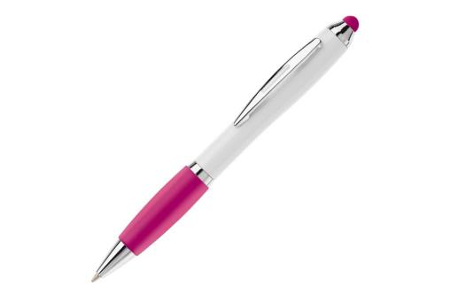 Kugelschreiber Hawaï Stylus weiß Rosa/weiß